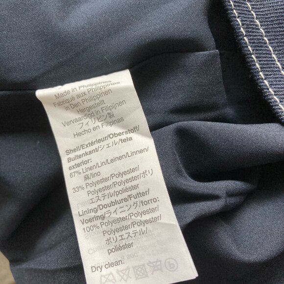 button up stretch linen skirt - Picture 5 of 8